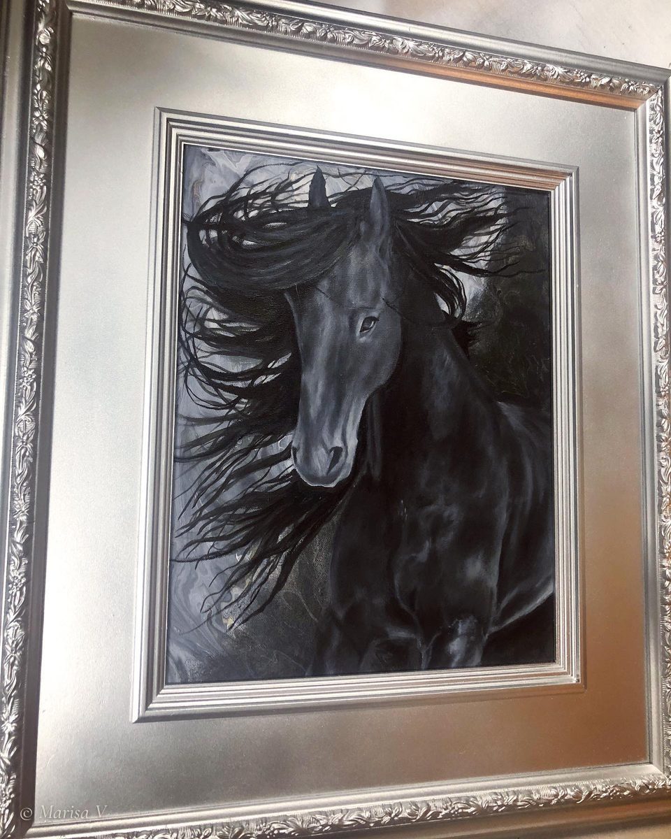 Black Beauty: another view, framed